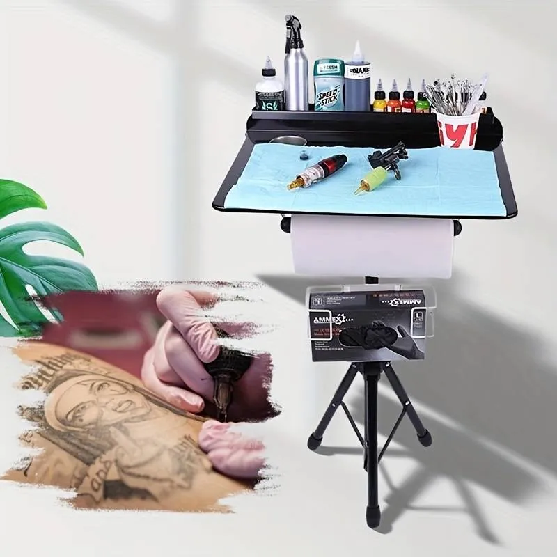 Sturdy Iron Tattoo Workstation With Adjustable Height & Direction