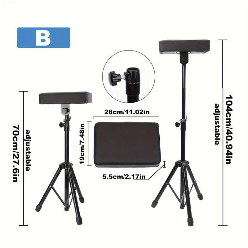 Sturdy Iron Tattoo Workstation With Adjustable Height & Direction