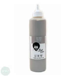 SURFACE PREPARATION – Gesso Primer – BOB ROSS - GREY - 500ml (16.9 US Fl.oz)