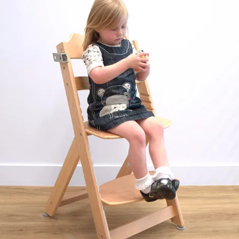Timba Adjustable Height Wooden High Chair & Tray | Natural | 6m - 10 years