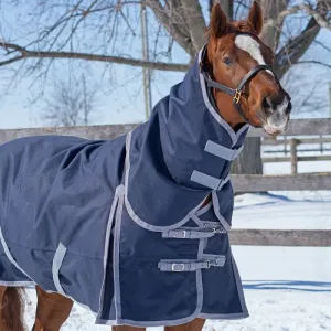 TK19421-72-Charcoal Rain Sheet w/Hood - Diablo Navy