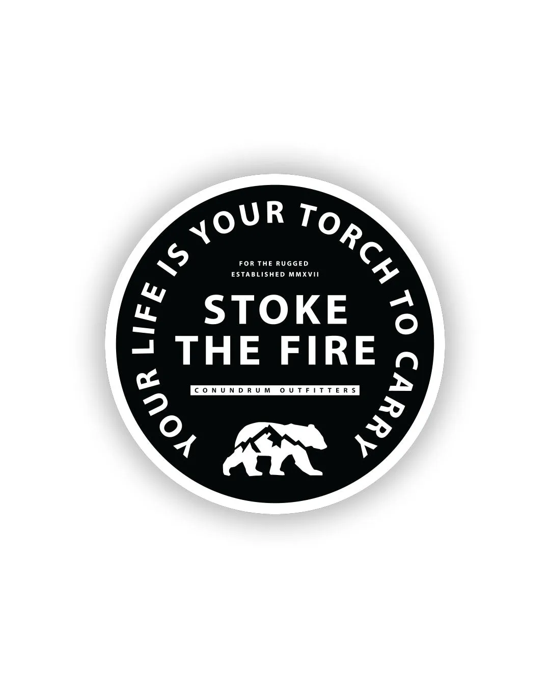 Torch Sticker - Black