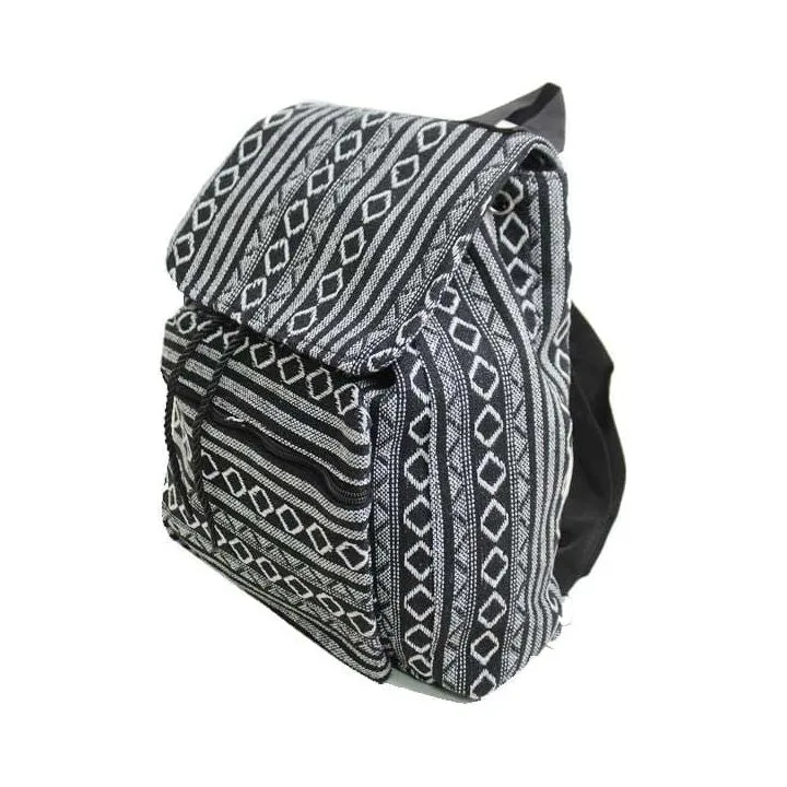 Tribal Boho Canvas Multi Colored Back Pack