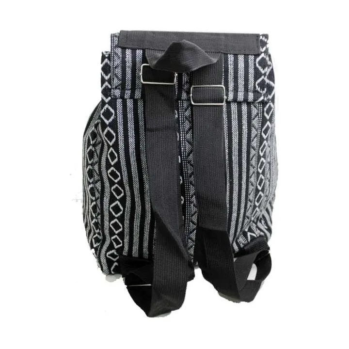 Tribal Boho Canvas Multi Colored Back Pack