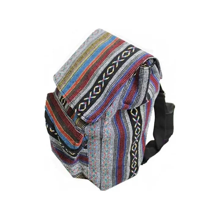 Tribal Boho Canvas Multi Colored Back Pack