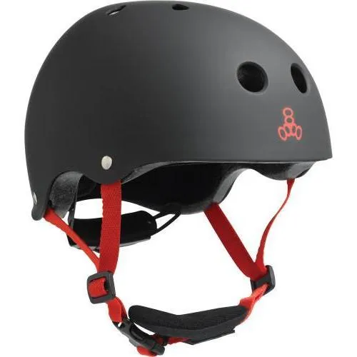 Triple 8 LIL 8 Certified Youth Helmet Black Rubber