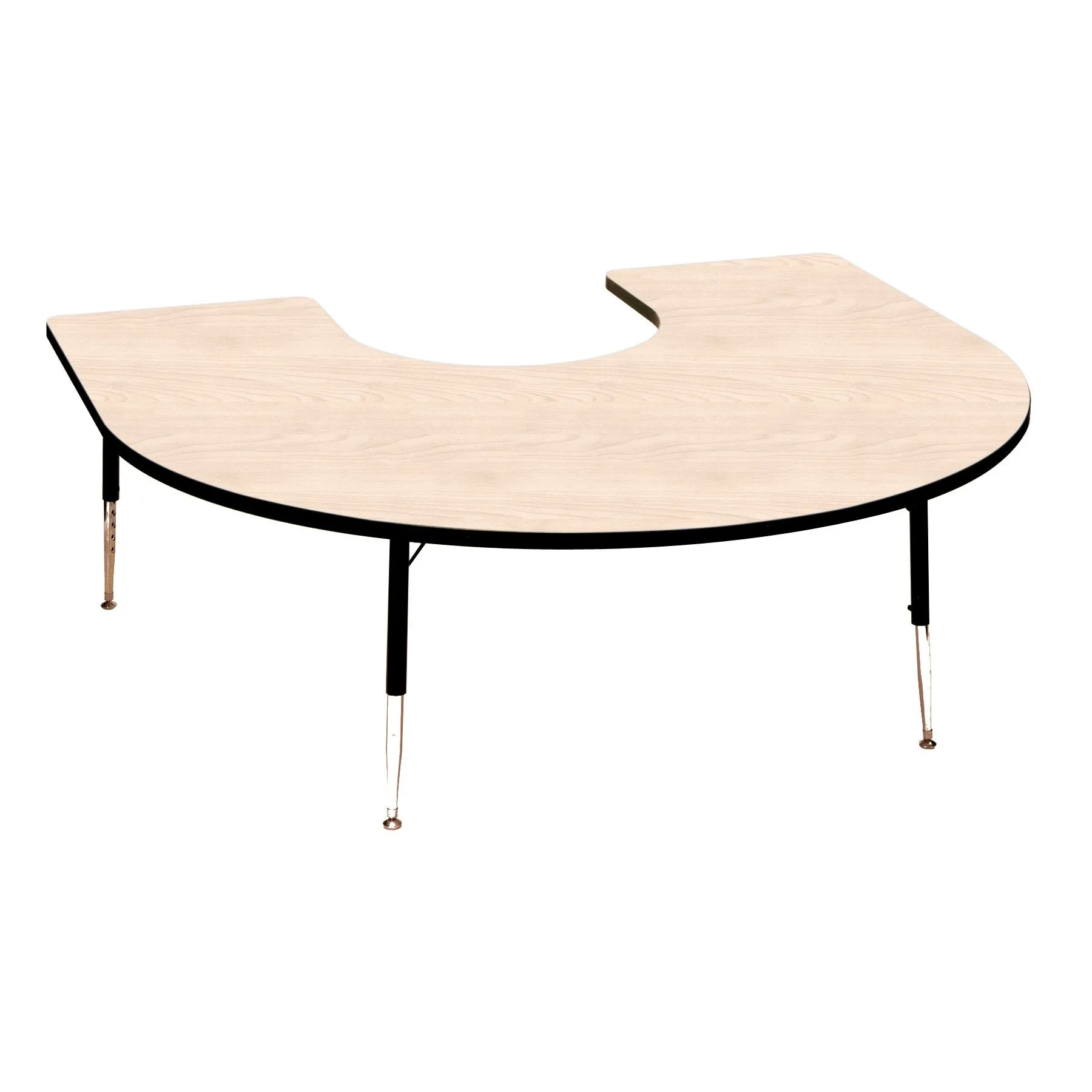 Tuf-Top™ Height Adjustable Horseshoe Table (Maple)