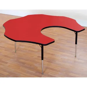 Tuf-Top™ Height Adjustable Teacher Flower Table (Red)