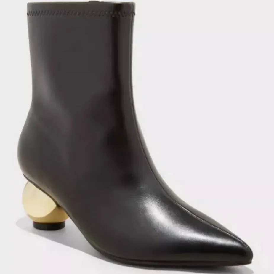 Women's A New Day Jaz Ball Heel Stretch Ankle Boots - Size 11