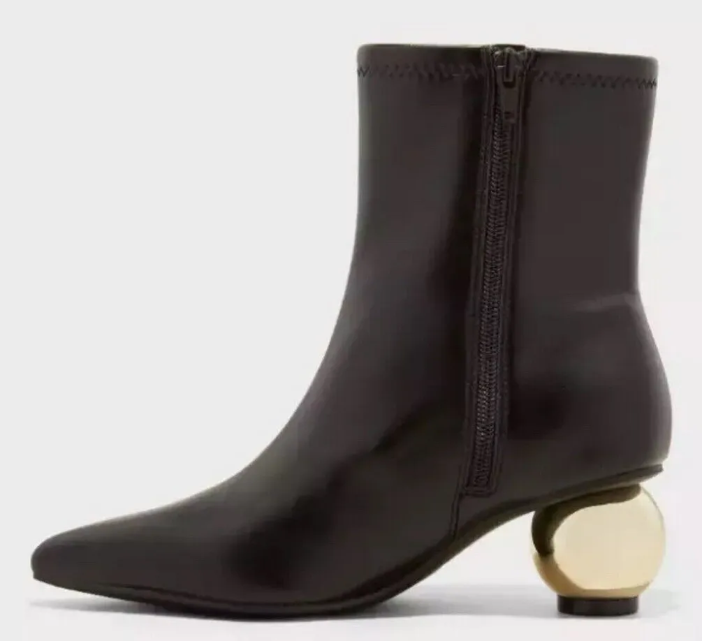 Women's A New Day Jaz Ball Heel Stretch Ankle Boots - Size 11