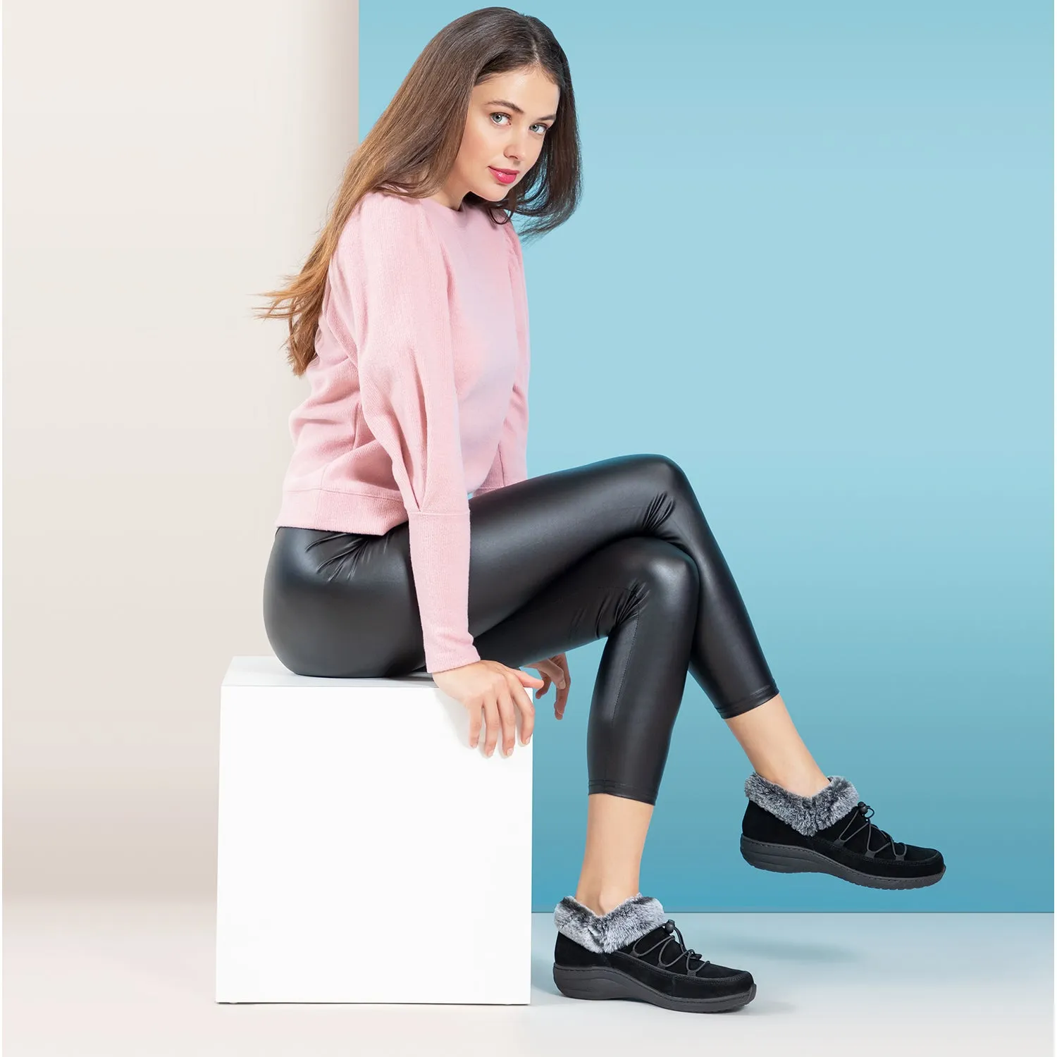 Women's Aetrex Chrissy Espresso Suede