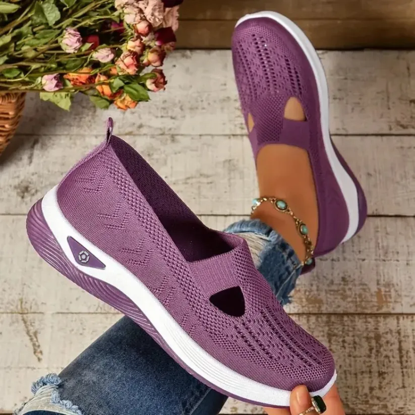 Women's Casual Breathable Slip On Orthopedic Walking Sneakers