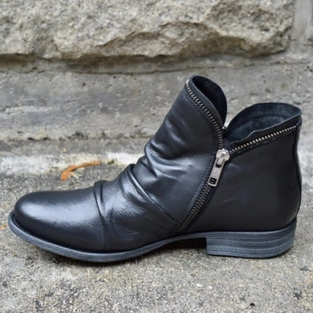 Women's Vintage Waterproof Zip Boots | Walking