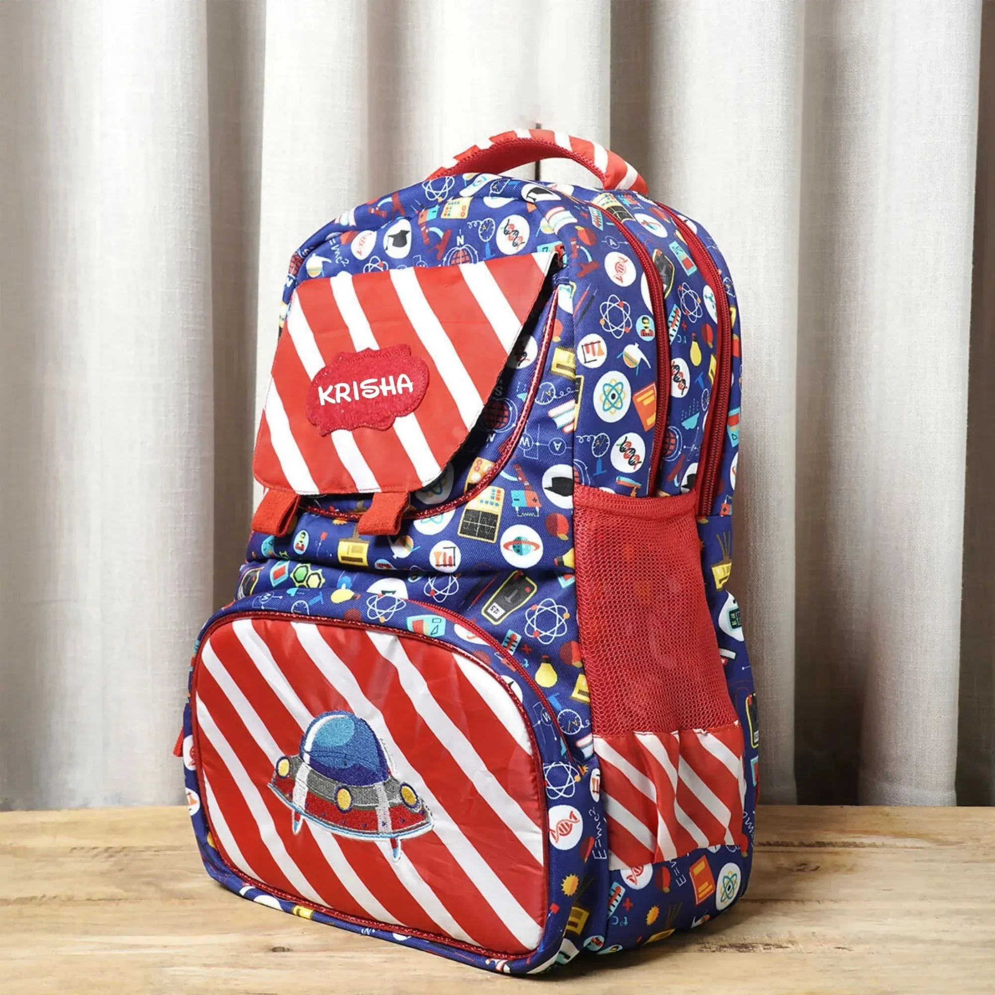 Your Gift Studio Space Print Kids Backpack, Tiffin, Fork, Spoon & Bottle Customised Hamper