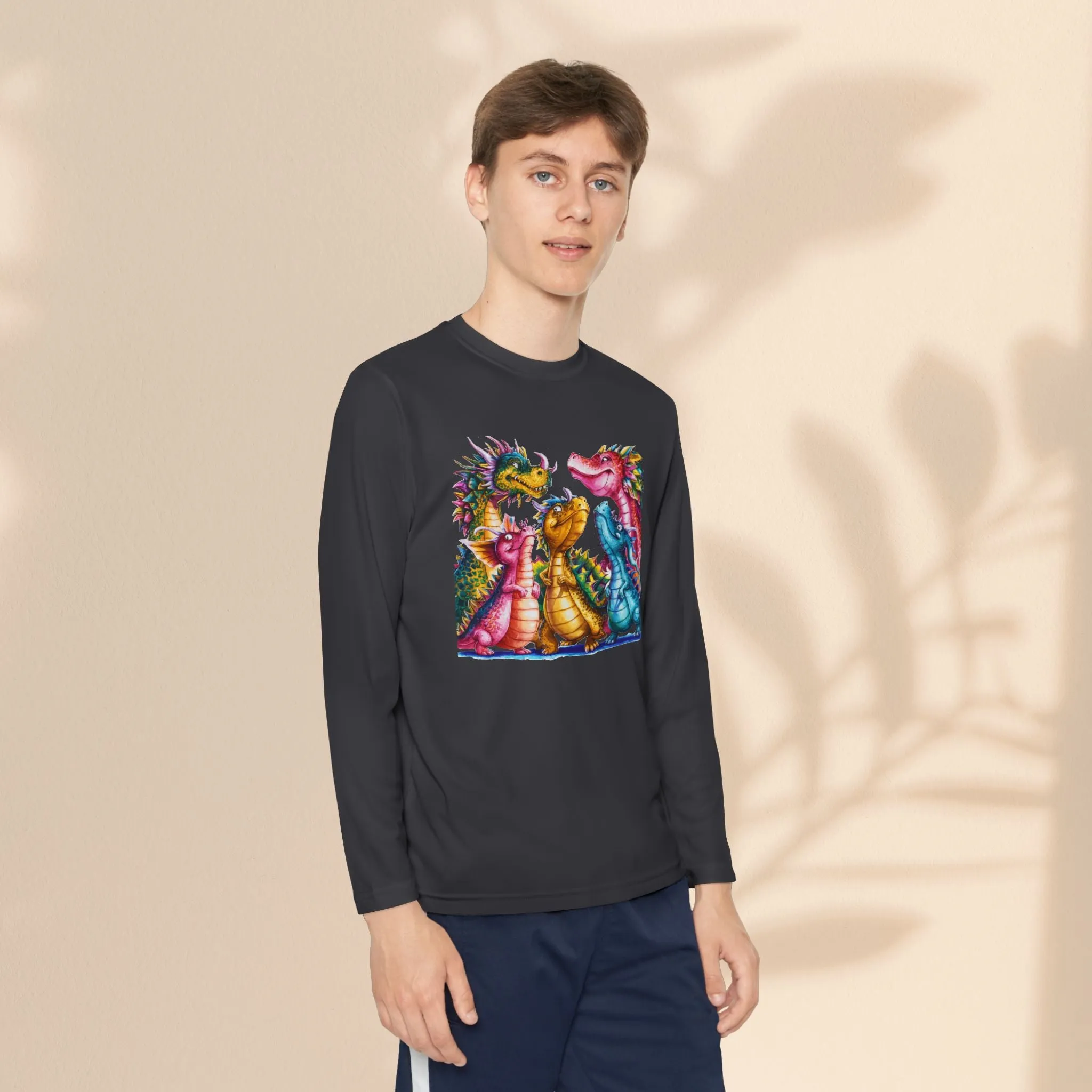 Youth Long Sleeve Competitor Tee - Dragon Joy